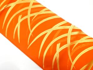 芝草模様織り出し　名古屋帯